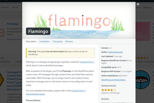Flamingo – Contact Form 7 Add-on Review
